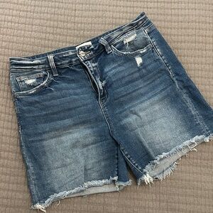 Blue Denim Shorts